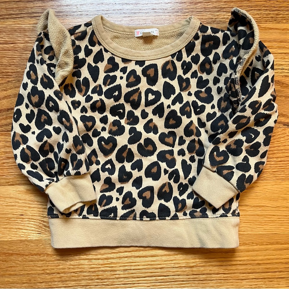Crewcuts animal print sweatshirt size 3